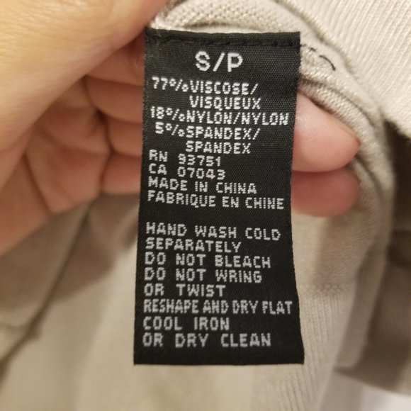 Vintage Beige Turtle Neck Sleeveless Tank Knit Top Small Essence - Picture 8 of 11